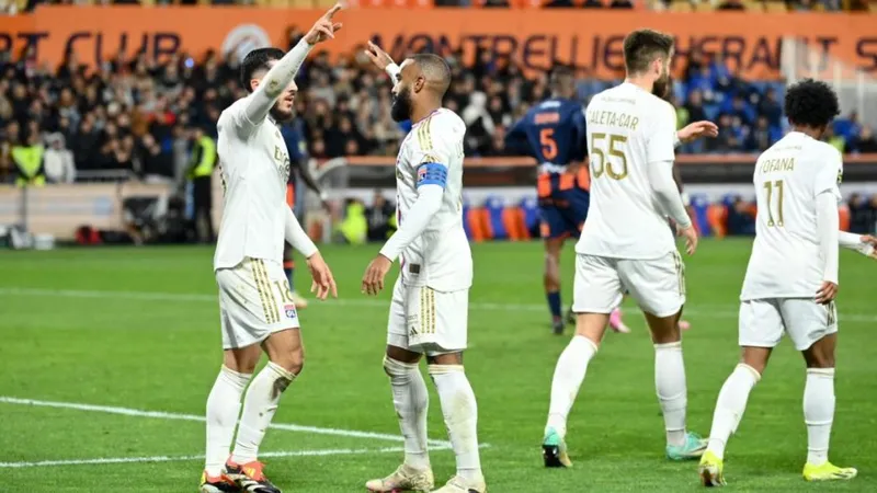 Lyon vừa giành chiến thắng 1-2 trên sân Montpellier