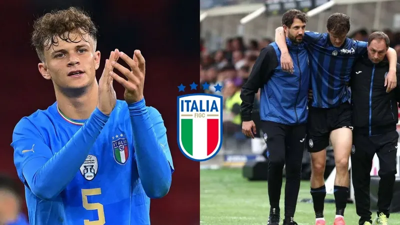 Giorgio Scalvini, trung vệ trẻ tài năng đã dính chấn thương nghiêm trọng ngay trước thềm Euro 2024.