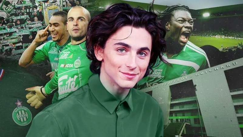 Diễn viên điện ảnh Timothee Chalamet hâm mộ cuồng nhiệt AS Saint-Etienne, đội bóng giàu truyền thống của Ligue 1