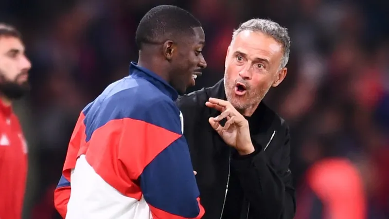 PSG hưởng lợi từ mối quan hệ hạ nhiệt giữa HLV Luis Enrique và Ousmane Dembele.