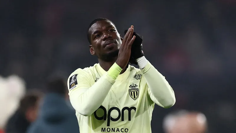 Pogba tái xuất trong trận thua của Monaco trên sân Rennes. Ảnh: beIN SPORTS