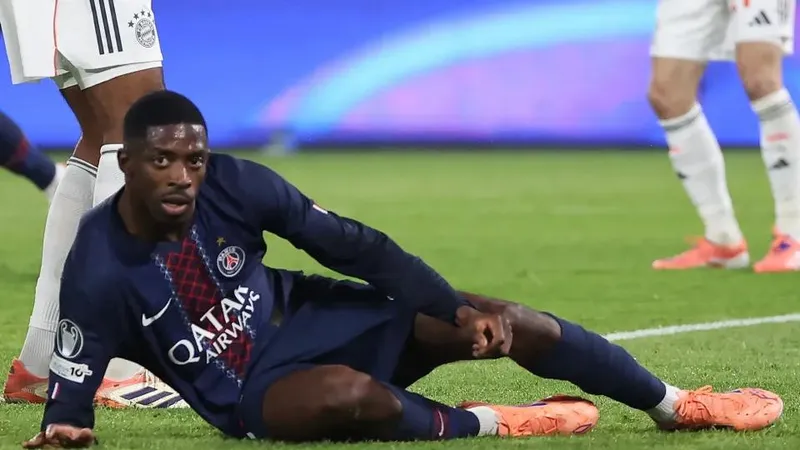Vài tháng trôi qua kể từ danh hiệu Quả bóng Vàng, số ngày Ousmane Dembele nằm giường bệnh đã vượt mức cả mùa giải trước. Ảnh: The Sun
