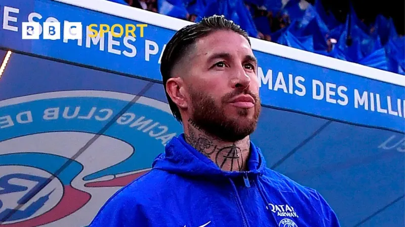 Sergio Ramos thời còn khoác áo PSG. Ảnh: BBC Sport