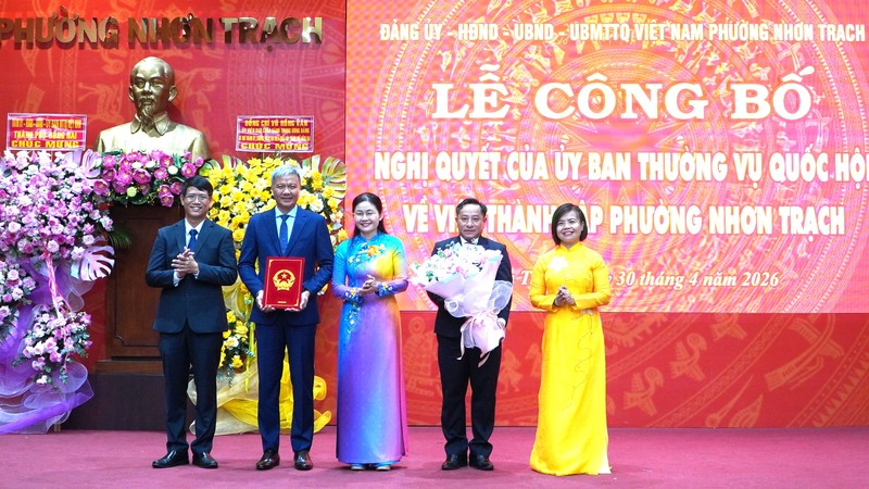 Dong Nai City announces establishment of ten new wards