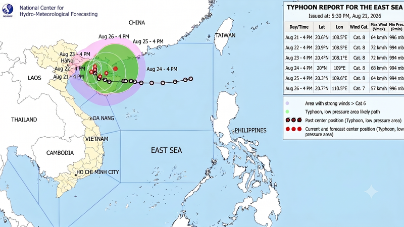 Tropical depression strengthens into Vietnam's fourth storm of 2026