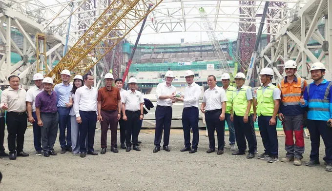 FIFA President visits ambitious sports facilities, promises continued support