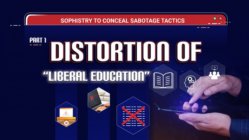 Sophistry to conceal sabotage tactics