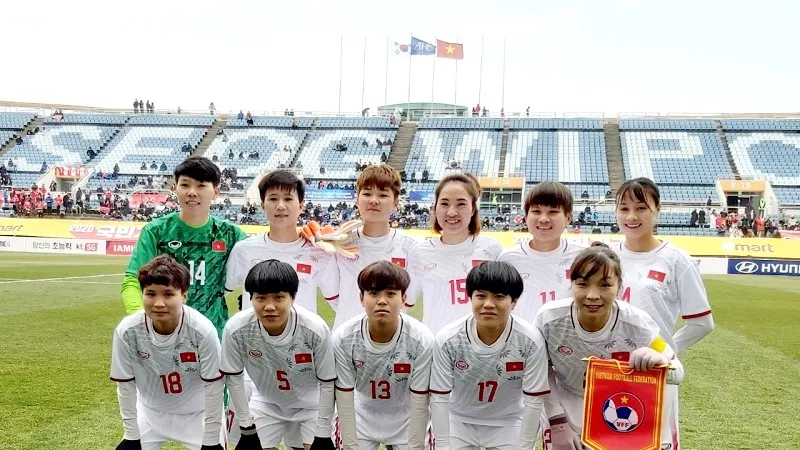 ĐT nữ Việt Nam sẽ gặp Australia hoặc Trung Quốc ở vòng play-off. Ảnh: ĐOÀN NHẬT