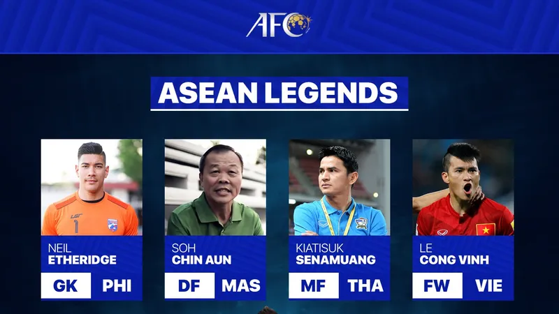 Top 5 cầu thủ huyền thoại Đông Nam Á được AFC công bố