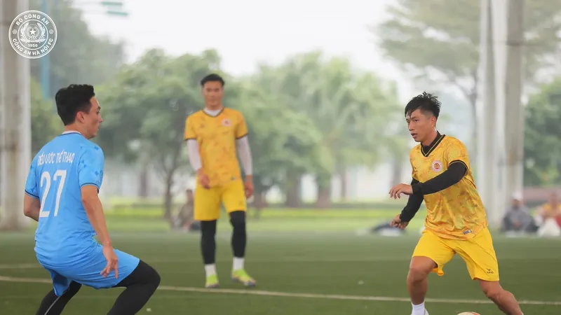 Tiền đạo Văn Đức đã ra sân trong trận giao hữu mới đây của CLB CAHN