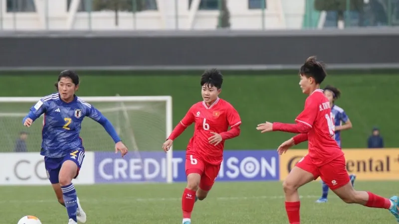 U20 nữ Nhật Bản quá mạnh so với các cô gái Việt Nam. 