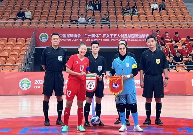 Đội tuyển futsal nữ Việt Nam bị Iran chia điểm ở lượt trận thứ 2