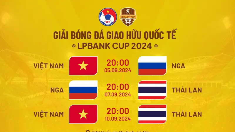 Lịch thi đấu của đội tuyển Việt Nam tại LPBank Cup 2024