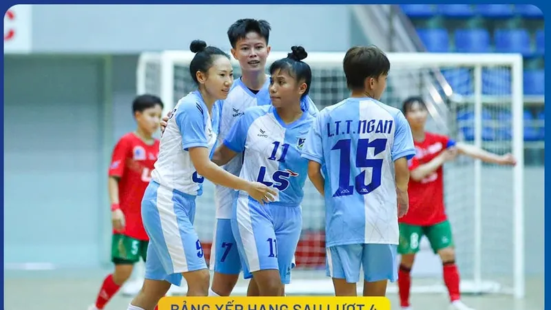 Bảng xếp hạng vòng 4 giải futsal nữ VĐQG 2024