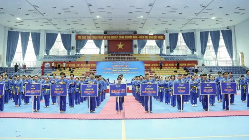 Giải Vô địch Vovinam tỉnh Bình Dương năm 2024 có sự tham gia của 11 đơn vị, 140 VĐV. 