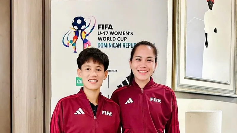 Hai nữ trọng tài Việt Nam được FIFA phân công điều hành tại VCK giải bóng đá nữ U17 vô địch thế giới 2024.