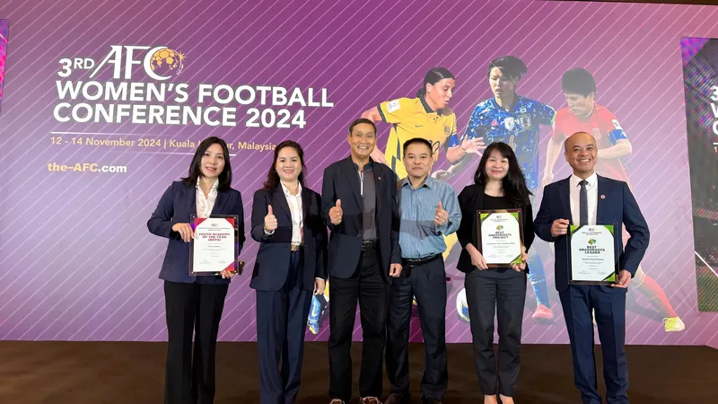 Các đại diện của bóng đá Việt Nam tham dự Hội nghị Bóng đá nữ AFC 2024