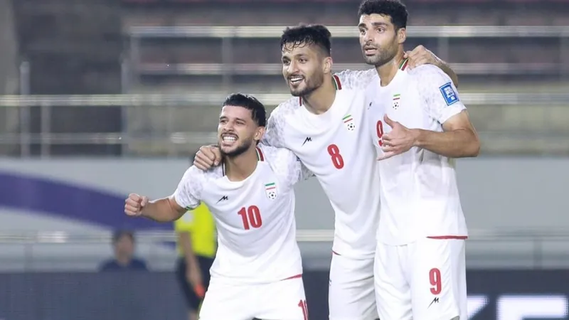 Iran có chiến thắng sát nút 3-2 trước CHDCND Triều Tiên. Ảnh: AFC