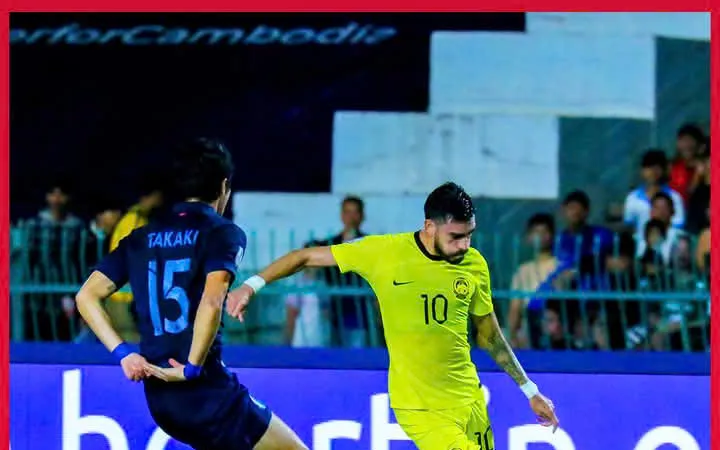 Cuộc so tài bất phân thắng bại giữa Campuchia và Malaysia. Ảnh: AseanFooball