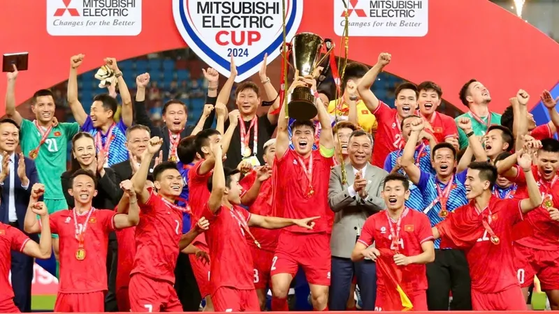 Danh hiệu vô địch ASEAN Cup 2024 được xem như món quà tất niên mà VFF, đội tuyển Việt Nam tặng người hâm mộ