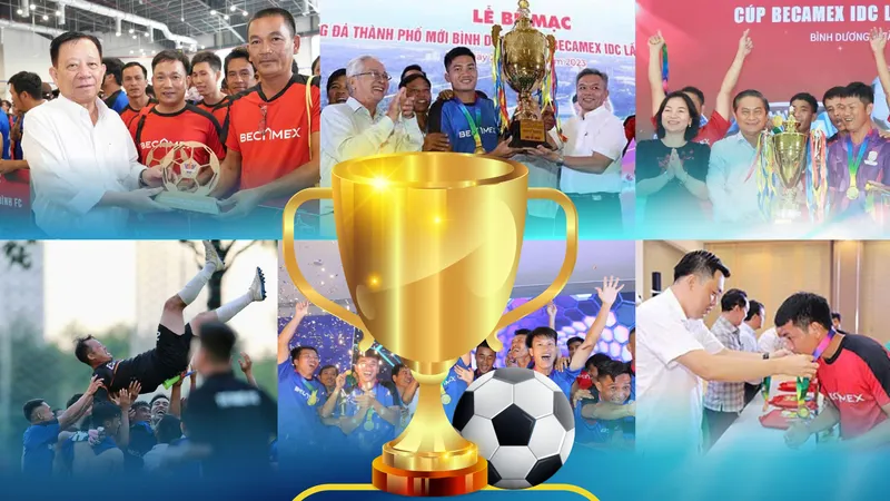 Giải bóng đá Thành phố mới Bình Dương - Cúp Becamex 2025 chính thức được khởi động. Đồ họa: HỮU VI