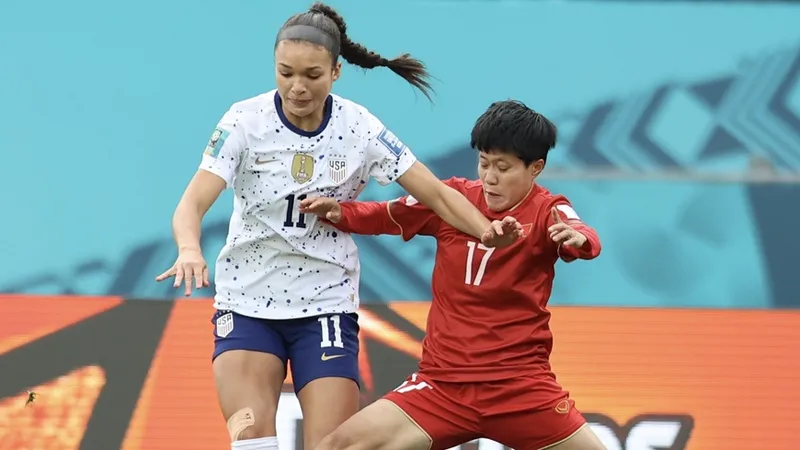 Đội tuyển nữ Việt Nam so tài cùng đội tuyển Mỹ tại World Cup nữ 2023. Ảnh: ĐÔNG HUYỀN