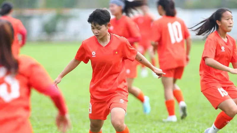 U19 nữ Việt Nam tích cực tập luyện chuẩn bị cho giải vô địch Đông Nam Á 2025.