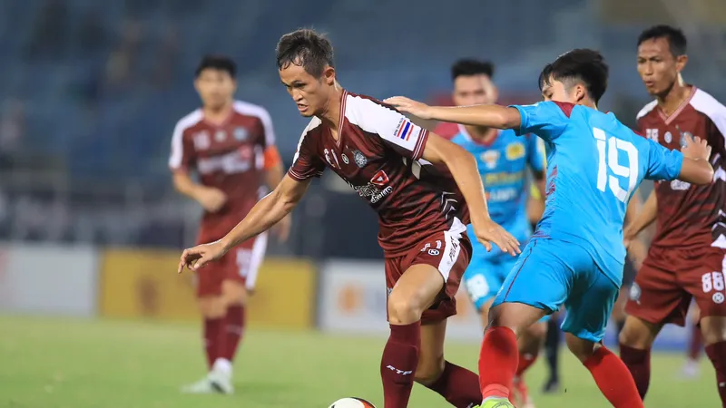 Hai đội CAND Việt Nam I và Thái Lan bất phân thắng bại với tỷ số 0-0.