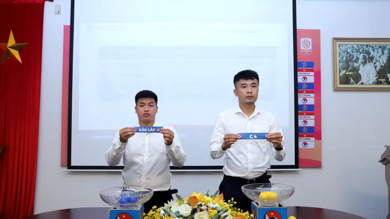 Buổi bốc thăm diễn ra vào sáng 16-7 với hình thức trực tuyến.