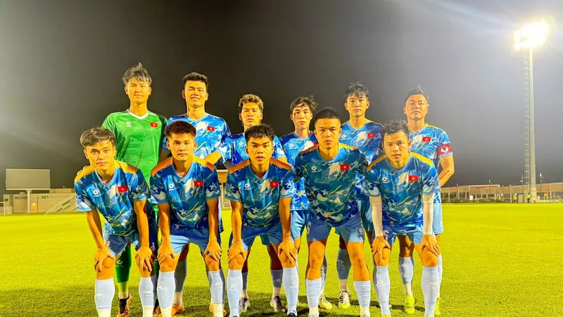 Đội hình xuất phát của U23 Việt Nam ở trận giao hữu lượt về gặp U23 Qatar.