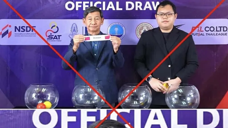VFF gởi văn bản đề nghị AFF và FAT làm rõ sự cố hiển thị sai quốc kỳ Việt Nam tại Lễ bốc thăm Giải vô địch futsal U19 và U16 Đông Nam Á 2025.