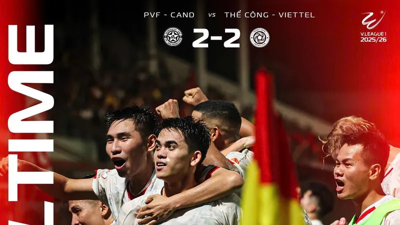 Viettel FC giành 1 trận hòa chật vật tại Hưng Yên. Ảnh: VTFC