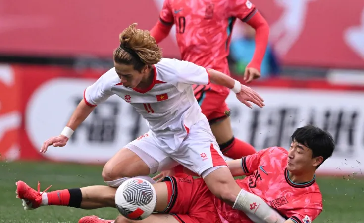 U22 Việt Nam và U22 Hàn Quốc bất phân thắng bại với tỷ số 1-1 cũng tại CFA Team China – Panda Cup 2025 diễn ra hồi đầu năm nay. Ảnh: YCNews