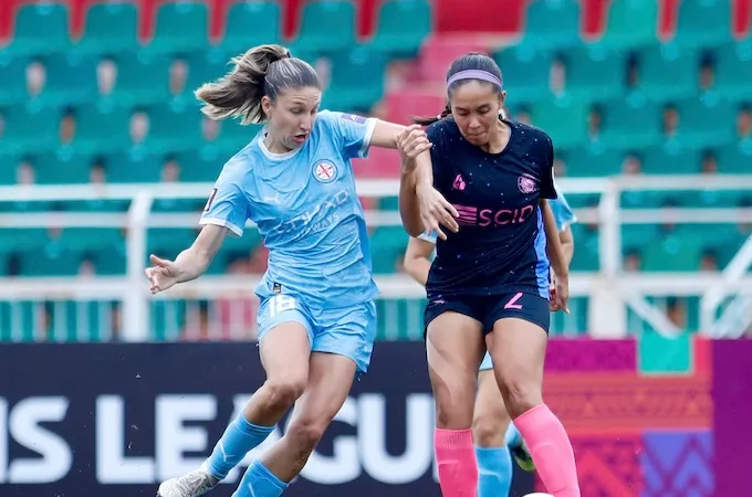 Melbourne City (bên trái) giành chiến thắng áp đảo trước Stallion Laguna với tỷ số 7-0. Ảnh: ANH KHOA