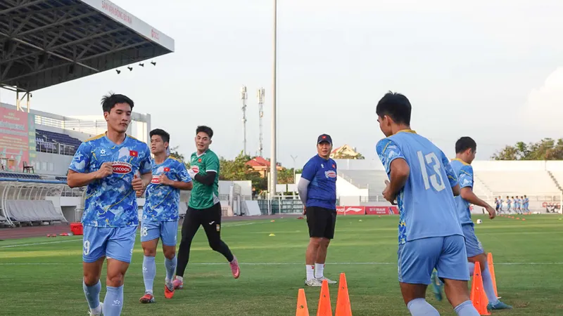 U22 Việt Nam đang gấp rút chuẩn bị trước khi lên đường sang Thái Lan.