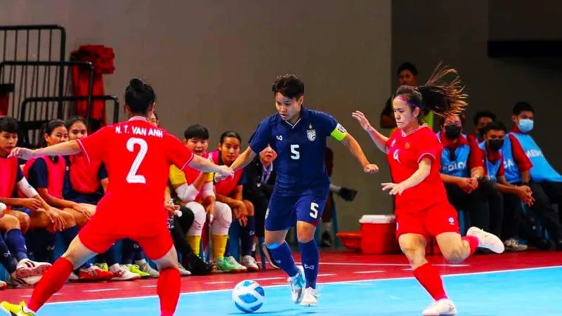 Đội tuyển futsal nữ Việt Nam thắng Thái Lan 2-1 ở trận chung kết Đông Nam Á 2024 diễn ra vào tháng 11 tại Thái Lan.
