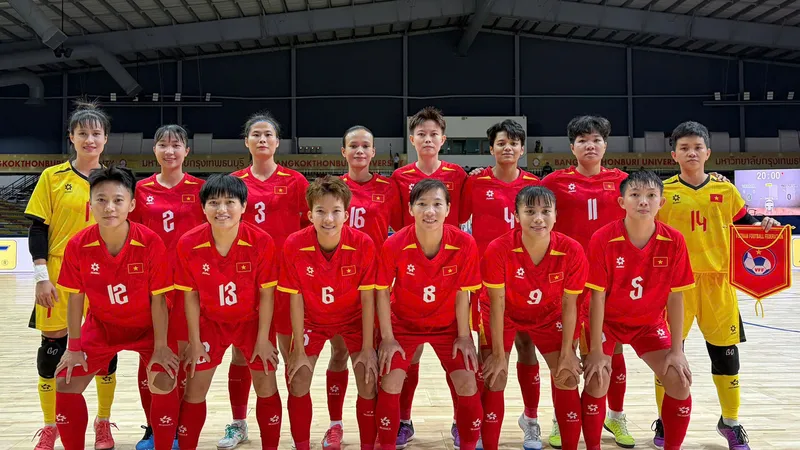 Đội hình xuất phát của đội tuyển Việt Nam.