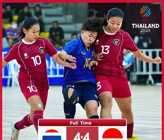 Indonesia gây bất ngờ lớn khi vượt qua Thái Lan ở bán kết futsal nữ.