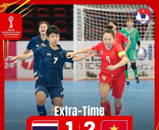 Thanh Hằng và các đồng đội vô địch Đông Nam Á 2024 sau khi thắng Thái Lan trong trận chung kết.