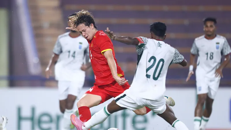 Cuộc so tài giữa U23 Việt Nam và Bangladesh ở vòng loại U23 châu Á 2026.
