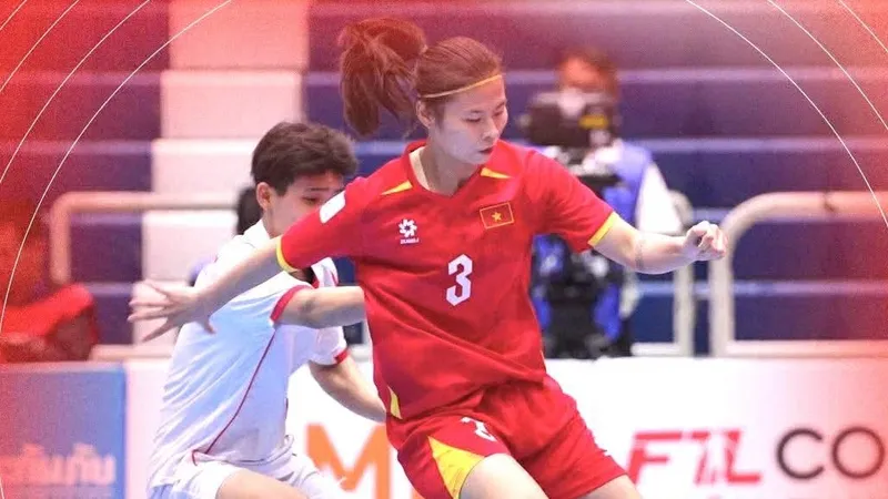 Đội tuyển futsal nữ Việt Nam ngược dòng thắng cách biệt Myanmar