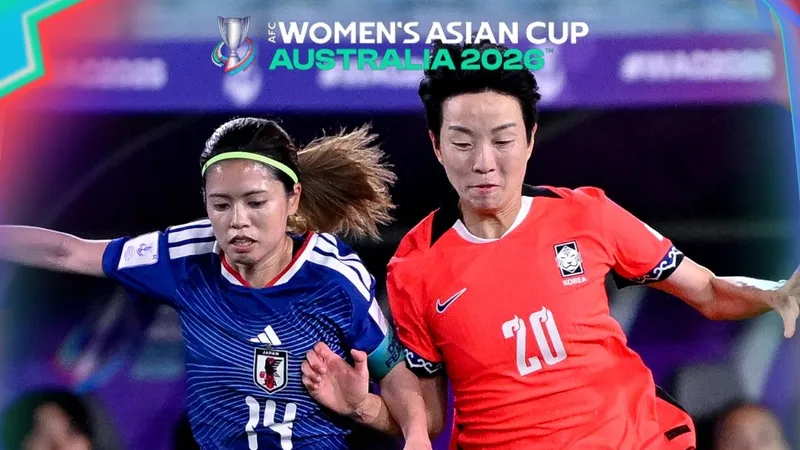 Nhật Bản quá mạnh so với các cầu thủ Hàn Quốc ở trận bán kết 2. Ảnh: AFC