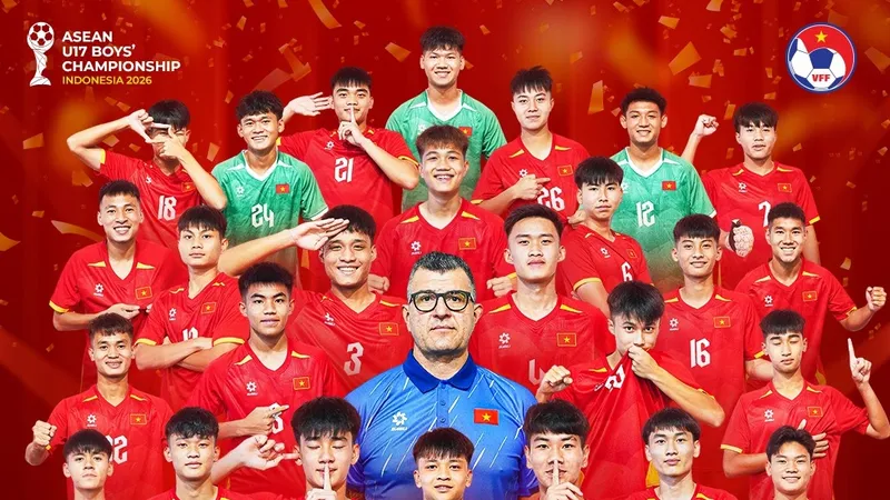 VFF thưởng nóng đội tuyển U17 Việt Nam 1,1 tỷ đồng