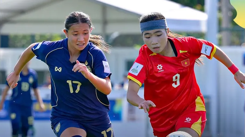 U17 nữ Thái Lan theo chân các cô gái Việt Nam vào tứ kết. Ảnh: VFF