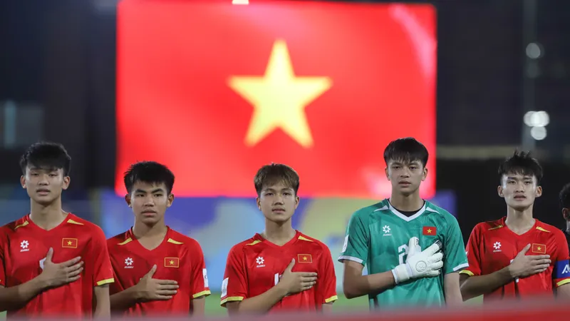 U17 Việt Nam là đại diện duy nhất của khu vực Đông Nam Á tham dự VCK U17 World Cup 2026. Ảnh: MINH ĐỖ