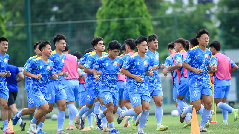 U19 Việt Nam sẵn sàng cho trận ra quân gặp U19 Timor Leste vào ngày 1-6. Ảnh: ĐOÀN NHẬT