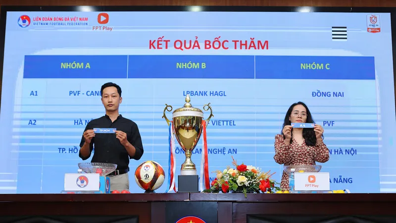 U21 TPHCM cùng bảng với PVF, Hà Nội và An Giang.