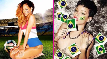 Rihanna cuồng nhiệt vì World Cup
