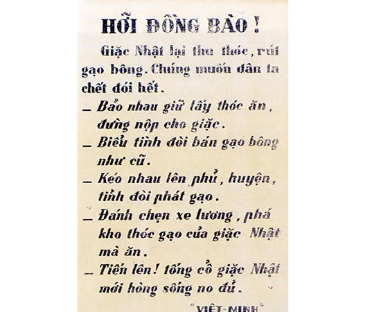 Tuyên truyền cách mạng trước năm 1945 qua tài liệu lưu trữ