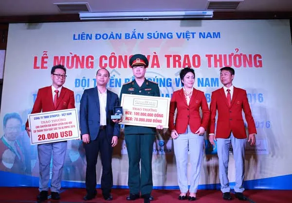 Hoàng Xuân Vinh nhận thưởng nhiều nhất lịch sử thể thao